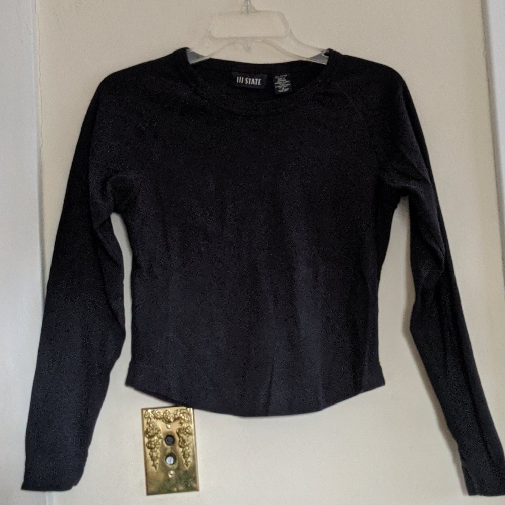 Vintage 111 State Small Cotton Long sleeve T-shirt